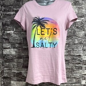 District Pink Graphic Fitted T-Shirt